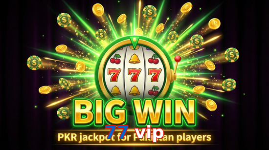 Big win animation on 77 Vip slot game